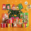 24 Sheets Christmas Decor Stickers DIY Gift Bags Boxes Decoration Paper Labels~