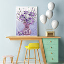 Part Drill Craft Poster DIY Flowers Vase Rhinestones Picture Diamond Painting