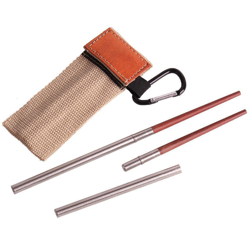 Outdoor Camping Picnic Folding Chopsticks Retractable Chopsticks (1 Pair)