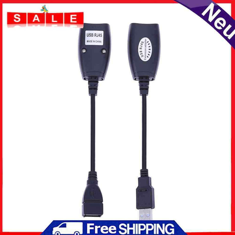 USB to RJ45 Extender USB 2.0 Extension Extender Adapter up to 150ft