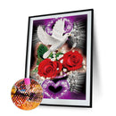 Diamond Painted 5D DIY Red rose Partial Special Rhinestone Set