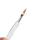 Crystal Handle Portable Transparent Lipstick  Applicator Flexible Lip Brushes