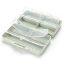 Plastic Nail Art Storage Box Dustproof Desktop Organizer (Light Green) Newly