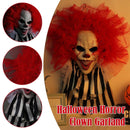 Horror Clown Garland Door Hanging Garland Decor Halloween for Festival Party`