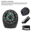 Mini Watch Strap Button Compass Survival Outdoor Hiking Camping Accessories X3X6