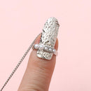 Simple Design Party Fashion Nail Ring Nail Cover for Women Finger Nail Rings