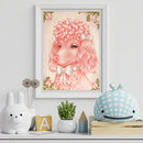 Pink Poodle Diamond Painting Kits Full Round Drill Home Decor 40x50cm (1)