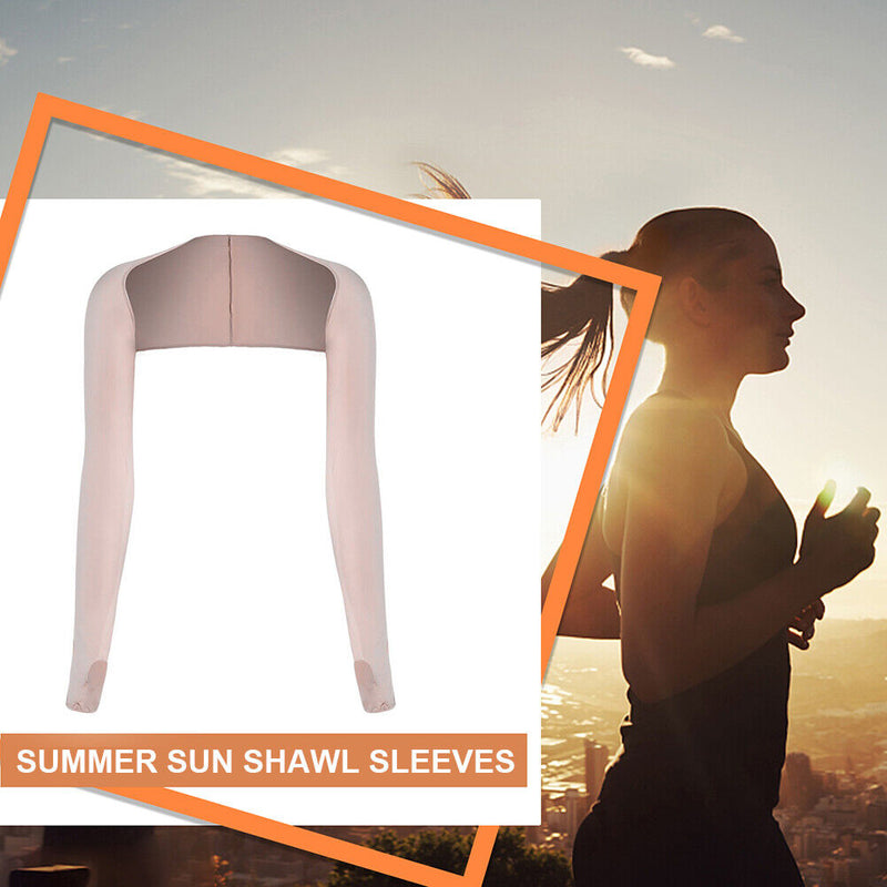 Cooling Shawl Arm Sleeve Breathable Ice Silk Anti UV for Running Cycling Hi