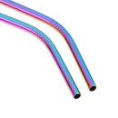 3pcs Reusable Drinking Straws Cleaner Brush Set Stainless Steel Straws(F) Newly