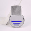 Stainless Steel Density Teeth Hair Lice Comb Dust Free Brush (Blue) Newly