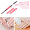 Double-Ended Nail Pen Poly Nail Gel Brush Stainless Steel (Watermelon Red) UK