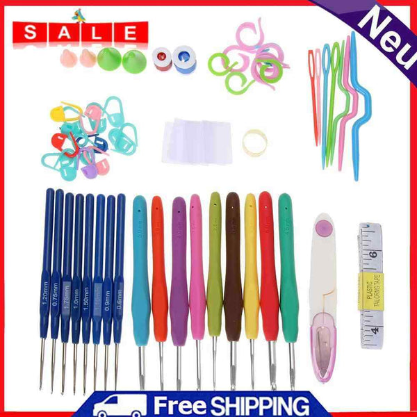 17 Sizes Knitting Crochet Tools Hook Needles Meshing Knitting Craft Crochet In