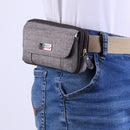 Men Multi-Function Wallet Oxford Cloth Clutch Waterproof Card Bag Zip Belt Pu