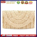Women Corn Skin Clutch Straw Woven Female Wallet Casual Purse Cosmetic Handbags