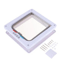 4 Way Lockable Dogs Cat Security Flap Door Kitten Puppy Pets Gate (White S)