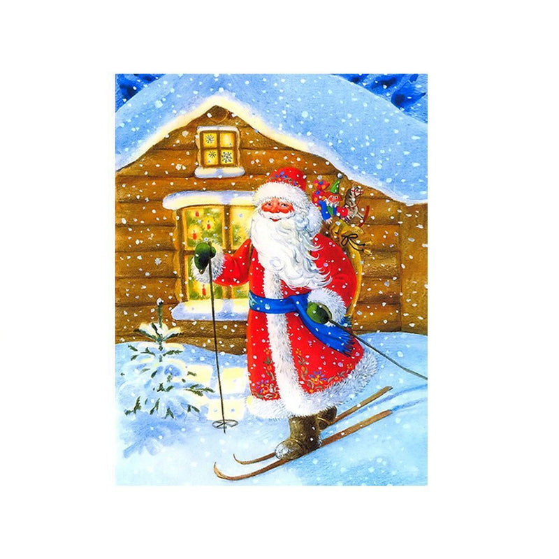 Xmas Embroidery Cross Stitch Christmas 5D Diamond Painting Santa Needlework