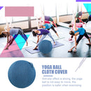 Cotton Linen Yoga Exercise Balance Ball Protective Cover (Dark Blue 65cm) Newly