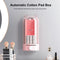 #A Automatic Cotton Pad Dispenser Wall Mounted Press Out Storage Holder for Vani