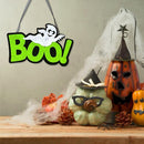 Creative Ghost Letter Pattern Nonwoven Halloween Pendant Indoor Outdoor Ornament