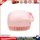 Silicone Pet Cat Bath Massage Brush Shampoo Grooming Comb Scrubber (Pink) Newly