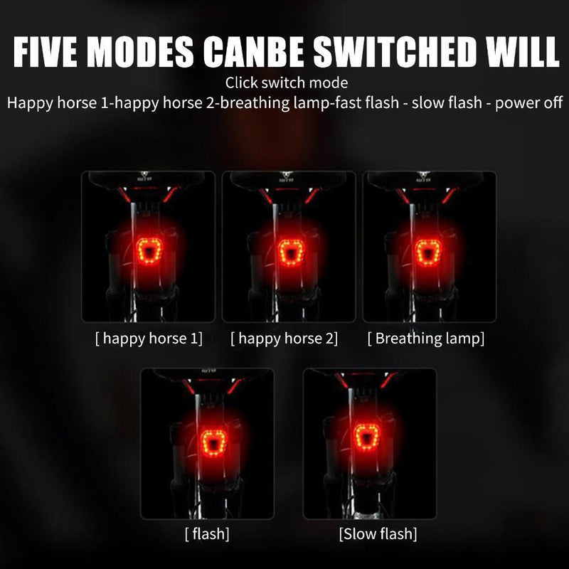 2pcs Bike Rear Light LED Bright Bicycle Back Tail Lamp for Night Riding