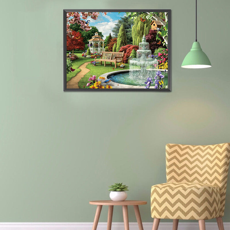 Handicraft Full Square Drill Diamond Scenery Painting Home Decoration Art C