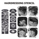 20x Mix-Pattern Hair Styling Tattoo Template DIY Hairdressing Trimmer Stencil