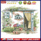Partial Embroidery Scene 2-Strand 14CT Printed Fabric Cross Stitch Needlework