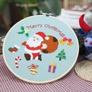 DIY Crafts Embroidery Hoop Flower Embroidery Cross Stitch Kit Needle Punch