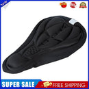 Bike Silicone Saddle Seat Cover Silica Gel Cushion Soft Pad Black