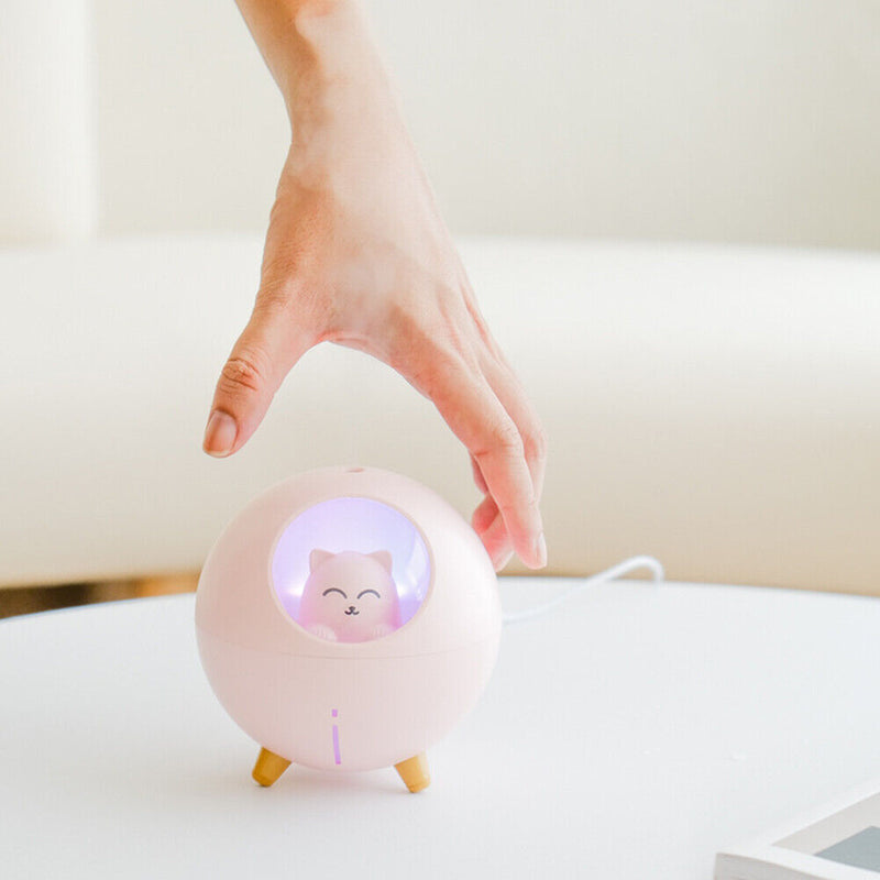 Office Desktop Air Humidifier Cute Pet Ultrasonic Aroma Essential Oil Diffu