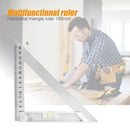 Woodworking Multi-functional L-square Protractor Triangle Ruler Measuring T