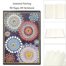 DIY Mandala Special Shaped Diamond Painting 50 Pages A5 Student Notebook Notebook