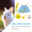Hamster Harness Vest Leash Set Small Animal Travel Chest Strap Clothes Supp