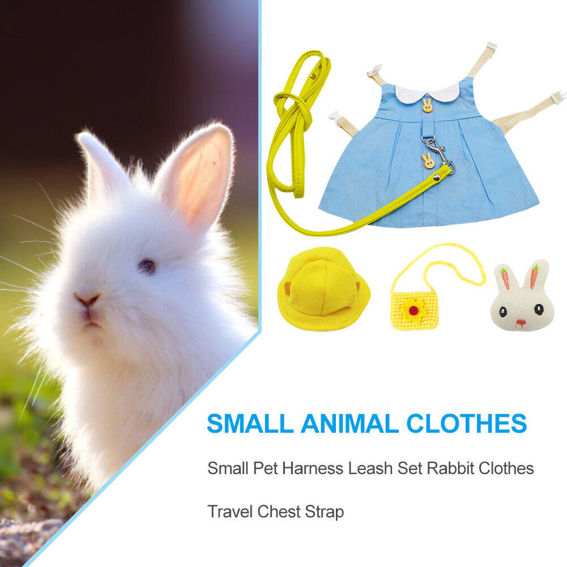 Hamster Harness Vest Leash Set Small Animal Travel Chest Strap Clothes Supp