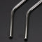 4pcs Metal Stainless Steel Drinking Straws + 1pc Cleaner Brushes