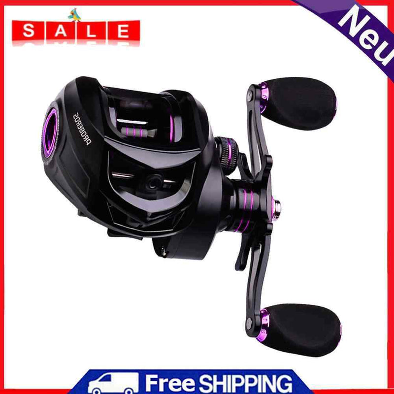 PROBEROS Metal Spool Baitcasting Reel 10kg Max Drag 7.2/1 High Speed 3+1BB Reels