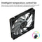 KH12H-P 8cm 4-Pin 3000RPM Speed Temperature Control PWM Computer Case Fan