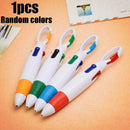 Cartoon Keychain Ballpoint Pen 4 Color Press Carabiner Pen D8R0 K4J1