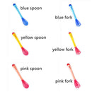 Tools Soft Temperature Sensing Spoon Fork Toddler Flatware Silicone Spoon