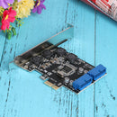 U3N014S PW4 Desktop Front PCIe Transfer USB3.0 19PIN Interface Adapter Card