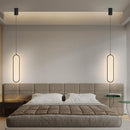 Minimalist Pendant Lamp Nordic Bedroom Bedside Chandelier Lights (White)