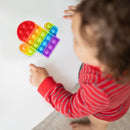 Silicone Push Bubble Fidget Anti Stress Autism Need Toys Rainbow (Cactus ) Newly