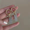 Wedding Square Crystal Earrings Luxury Earrings Bridal Jewelry Drop Earrings