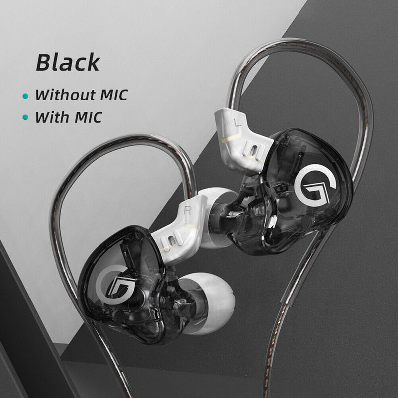GK G1 Wired Earphone 3.5mm Dynamic Drive HIFI In-ear Noise Cancelling Earbuds