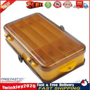 Double Side Fishing Lure Box Bait Case Organizer Lure Fishing Tool (Grey) Newly