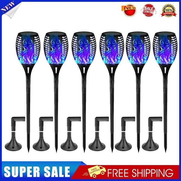 Landscape Solar Flame Torch Light Waterproof Garden Yard Street Lamp (6pcs)