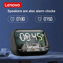 Bluetooth-Compatible Speaker Wireless Desktop Alarm Clock Player (Black)