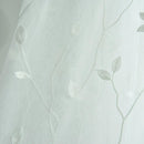 Embroidery Printing Curtain Window Screening Home Yarn Tulle Curtain(White)