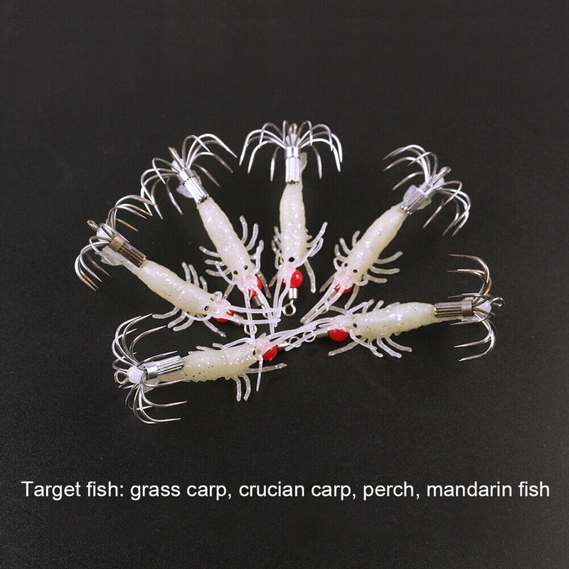 4g Luminous Blowing Squid Fishing Lures Jig Hook Artificial Crankbait Soft